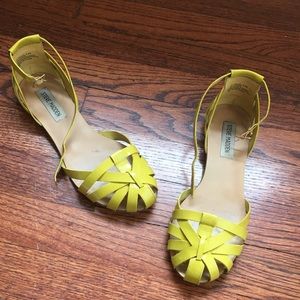 Steve Madden Yellow Flats
